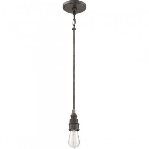 Quoizel SQR1504RK Squire Mini pendant rustic blk Mini Pendant