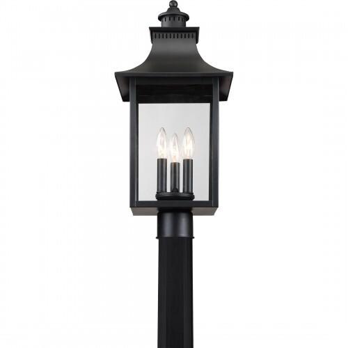 Quoizel CCR9010K Chancellor Outdoor post mystic black Outdoor Lantern