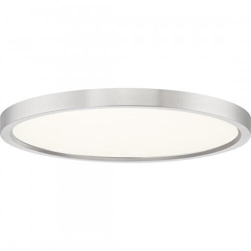 Quoizel OST1715BN Outskirts Flush mount 15"d brushed nickel Flush Mount
