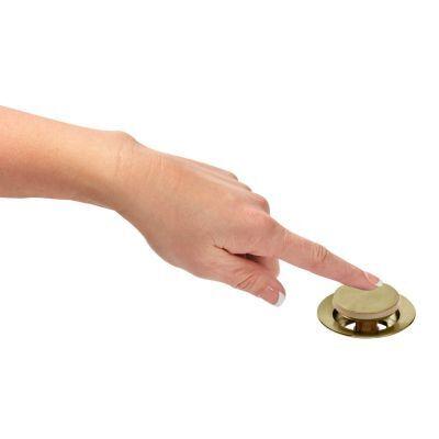Pfister Brushed Gold Push and Seal All Metal Drain 972-101BG