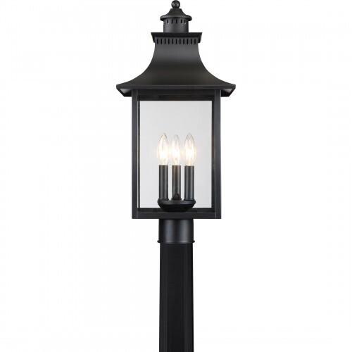 Quoizel CCR9010K Chancellor Outdoor post mystic black Outdoor Lantern