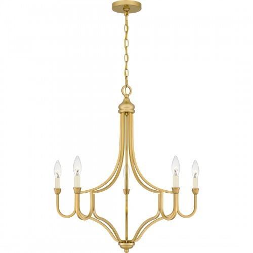 Quoizel MAB5026LG Mabel Chandelier 5 lights light gold Chandelier