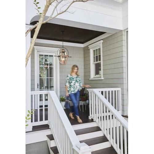 Quoizel RO1914AC Rue De Royal Outdoor hang lntrn aged copper Outdoor Lantern