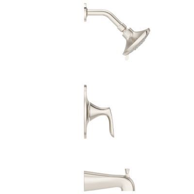 Pfister Brushed Nickel Weller 1-handle Tub & Shower, Trim Only LG89-8WRK