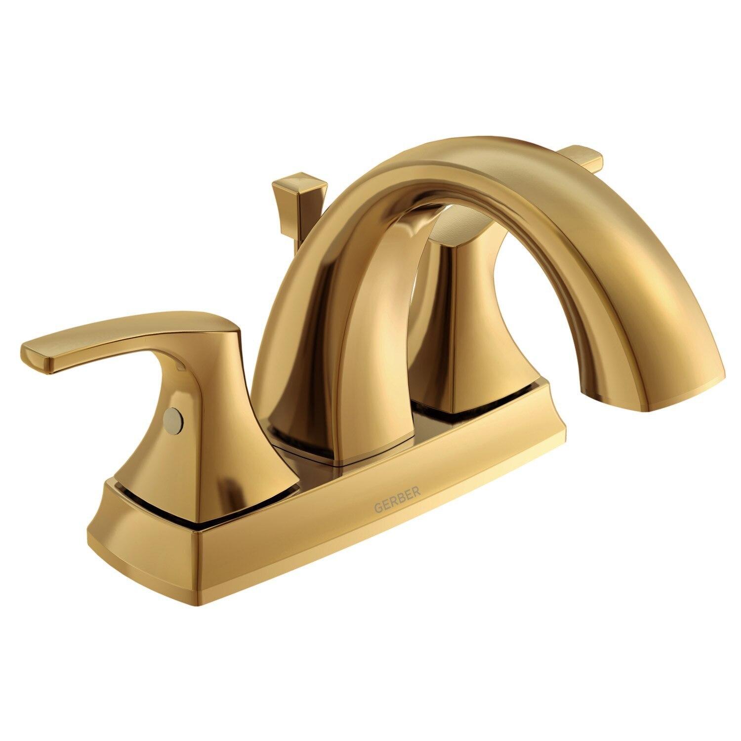 Gerber D307018BN Brushed Nickel Vaughn Two Handle Centerset Lavatory Faucet