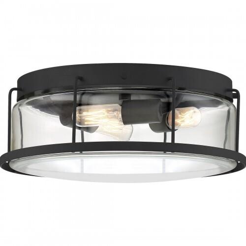 Quoizel LUD1613EK Ludlow Flush mount 3 light earth black Flush Mount