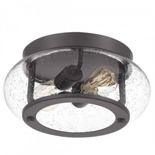 Quoizel TRG1612OZ Trilogy Flush mount 2 light old bronze Flush Mount
