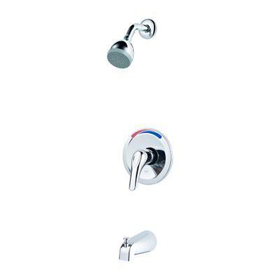 Pfirst Series 1-Handle Tub/Shower Trim Kit in Polished Chrome