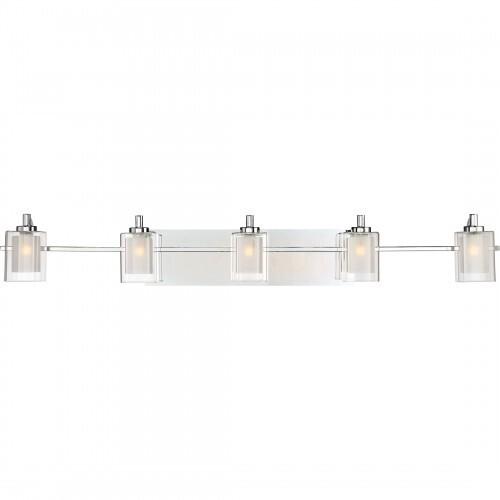 Quoizel KLT8605CLED Kolt Led bath fixture 5 light plsh chrm Bath Light
