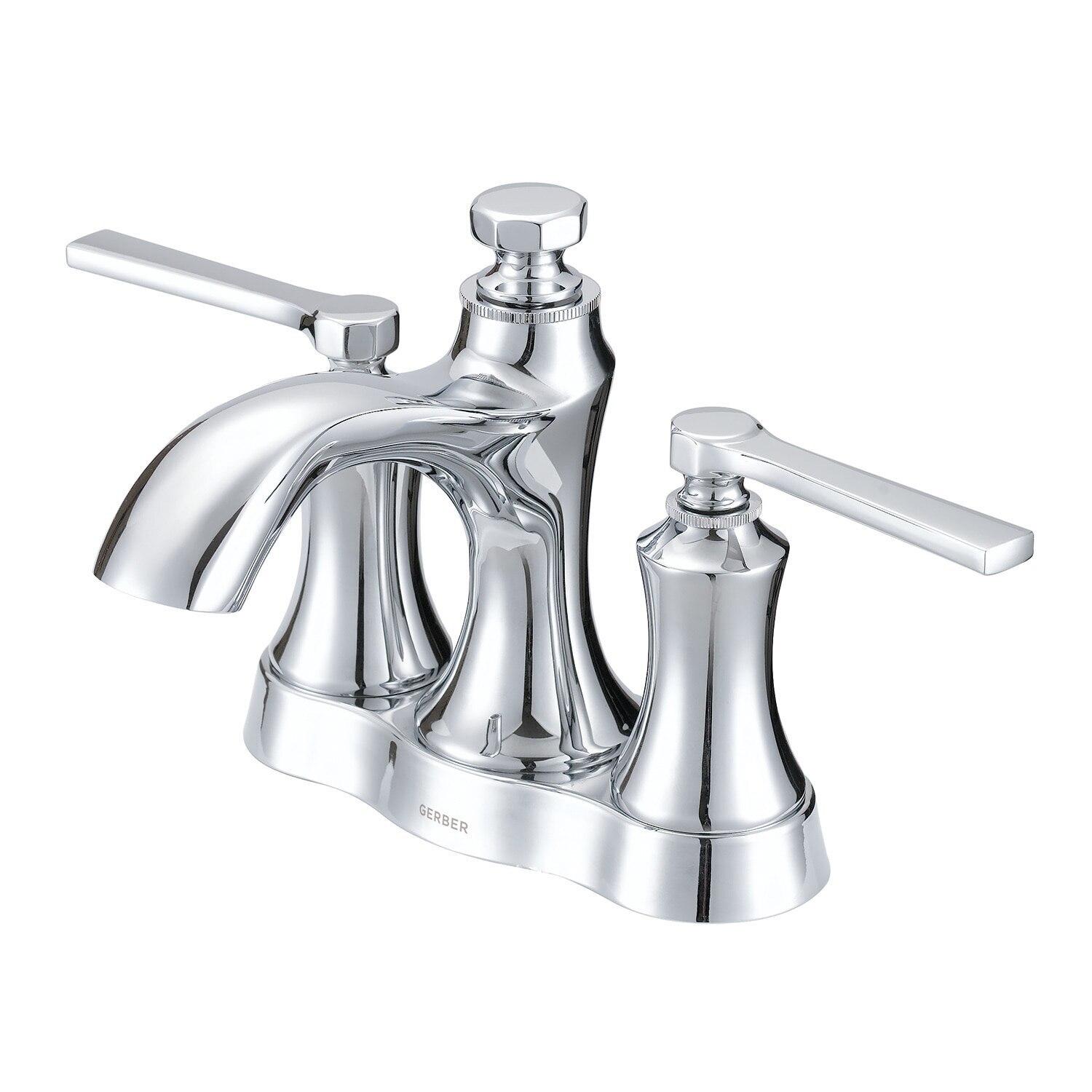 Gerber D307028BN Brushed Nickel Draper Two Handle Centerset Lavatory Faucet