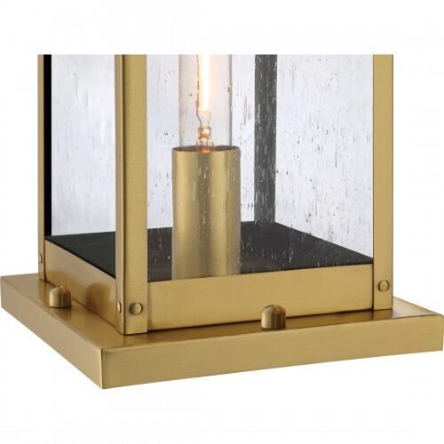 Quoizel WVR9106A Westover Outdoor pier base 1light antique brass Outdoor Lantern