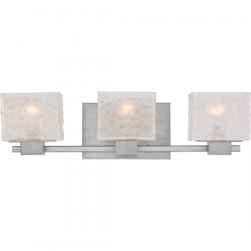 Quoizel MLD8603BN Melody Bath fixture 3 light brsh nikl Bath Light