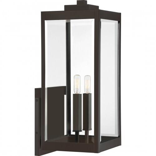 Quoizel WVR8409WT Westover Outdoor wall 2 light western bronze Outdoor