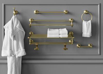 Pfister Brushed Gold 24" Double Towel Bar