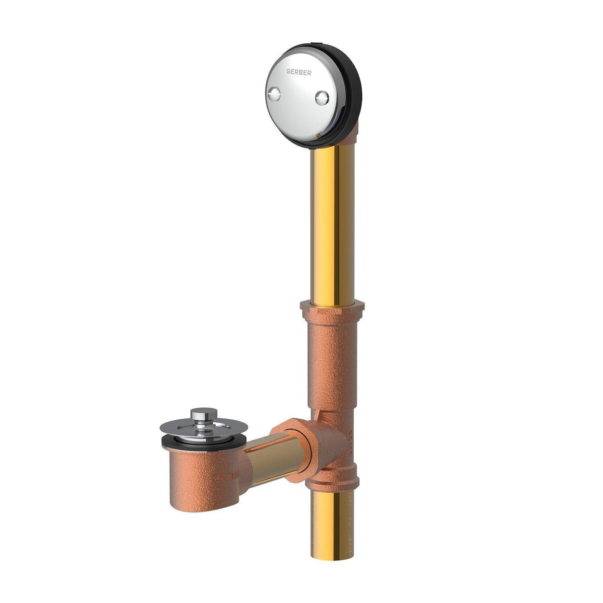 Gerber G004185276 Classics Lift & Turn Drain for Standard Tub - Chrome