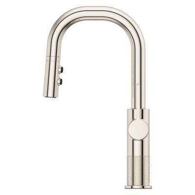 Pfister Polished Nickel 1-handle Pull-down Bar/prep Kitchen Faucet GT572-MTD