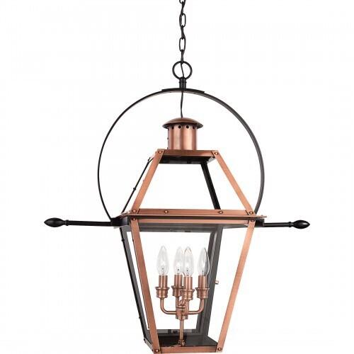 Quoizel RO2814AC Rue De Royal Pendant 4 lights aged copper Pendant