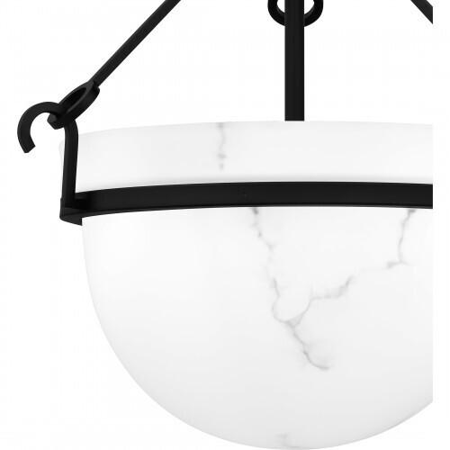 Quoizel QSF6185MBK Quoizel Semi-Flush Mount Semi flush 3 lights matte black Semi-Flush Mount