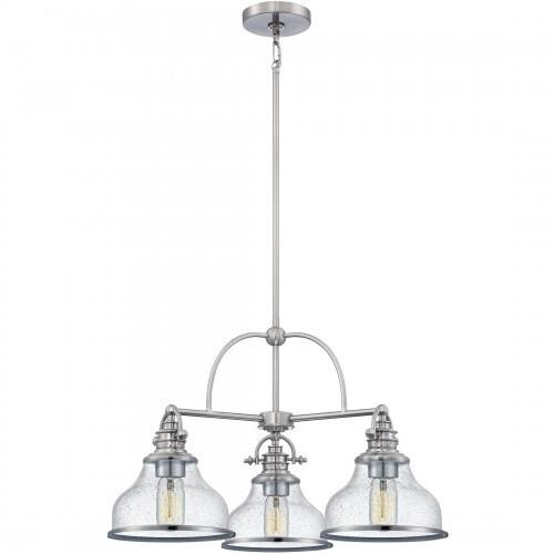 Quoizel GRTS5103BN Grant Dinette 3 light brushed nickel Chandelier