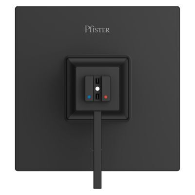 Pfister Matte Black Trim Kit for Thermostatic Shower R89-VRVB