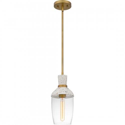 Quoizel QPP6189AB Quoizel Piccolo Pendant Mini pendant 1 light aged brass Mini Pendant