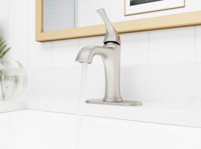 Pfister Spot Defense Brushed Nickel Single Control Bathroom Faucet LG42-MCA0GS