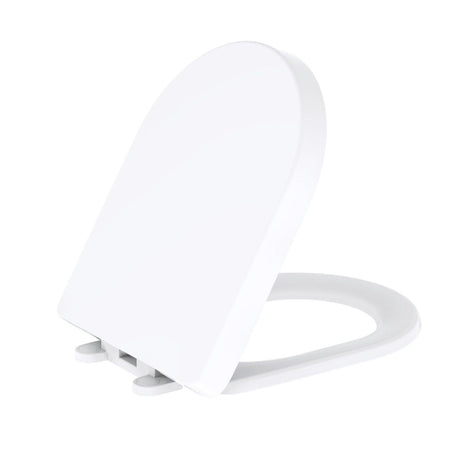 Gerber G0099859 White Adjustable Slow Close Elongated Toilet Seat With Cover