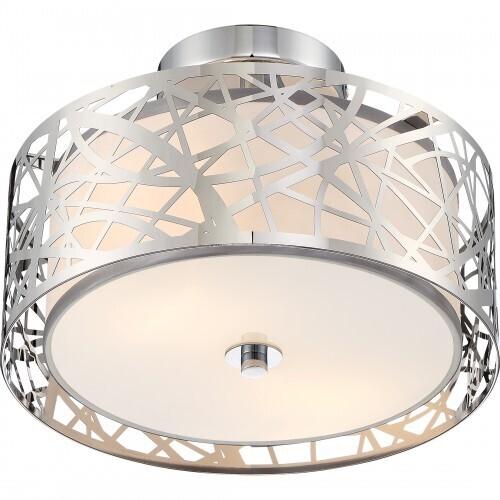 Quoizel PCAE1712C Abode Semi flush plsh chrm 12"d Semi-Flush Mount