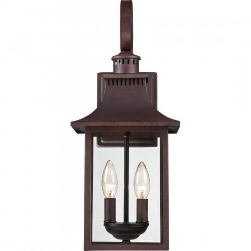 Quoizel CCR8408CU Chancellor Outdoor wall lantern 8" copper bronze Outdoor Lantern