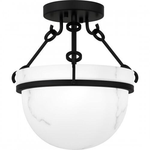 Quoizel QSF6185MBK Quoizel Semi-Flush Mount Semi flush 3 lights matte black Semi-Flush Mount
