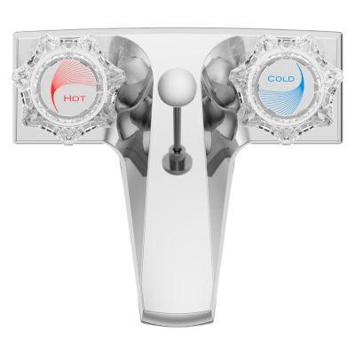 Pfister Polished Chrome Pfirst Series Centerset Bath Faucet LG143-6002