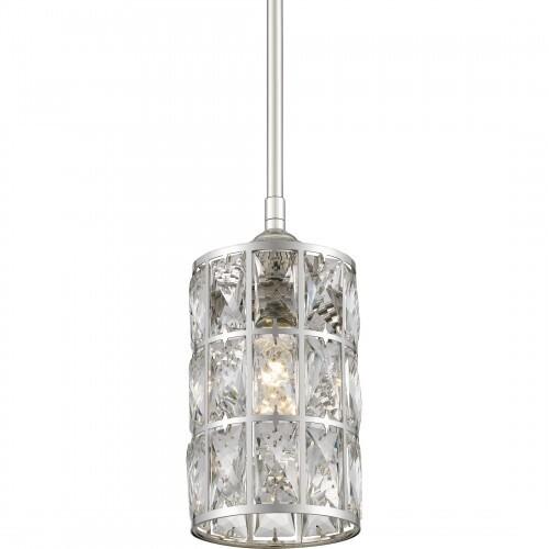 Quoizel QPP4046PK Oliver Mini pendant 1 light polished nickel Mini Pendant