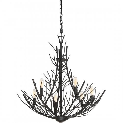 Quoizel THL5006MK Thornhill Chandelier 6 light mercado black Chandelier