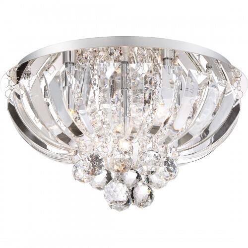 Quoizel PCGN1616C Glisten Flush mount 16"d polished chrome Flush Mount