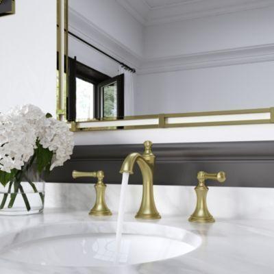 Pfister Brushed Gold 2-handle 8" Widespread Bathroom Faucet LG49-TB0BG