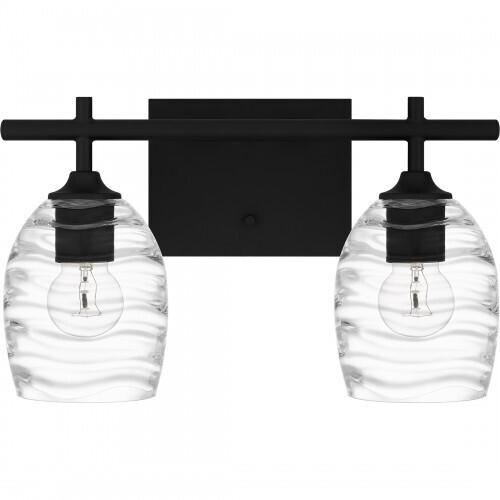 Quoizel LCY8615MBK Lucy Bath 2 lights matte black. Bath Light