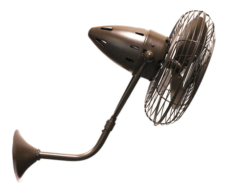 Matthews Fan BP-BZZT-MTL Bruna Parede wall fan in Bronzette finish.