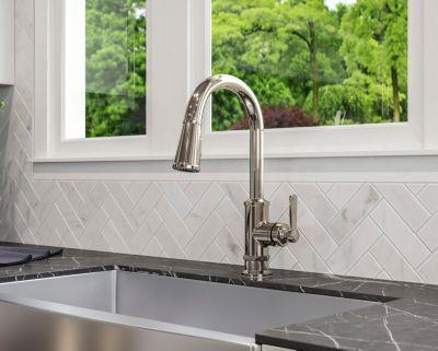 Pfister Polished Nickel 1-handle Pull-down Kitchen Faucet GT529-TDD