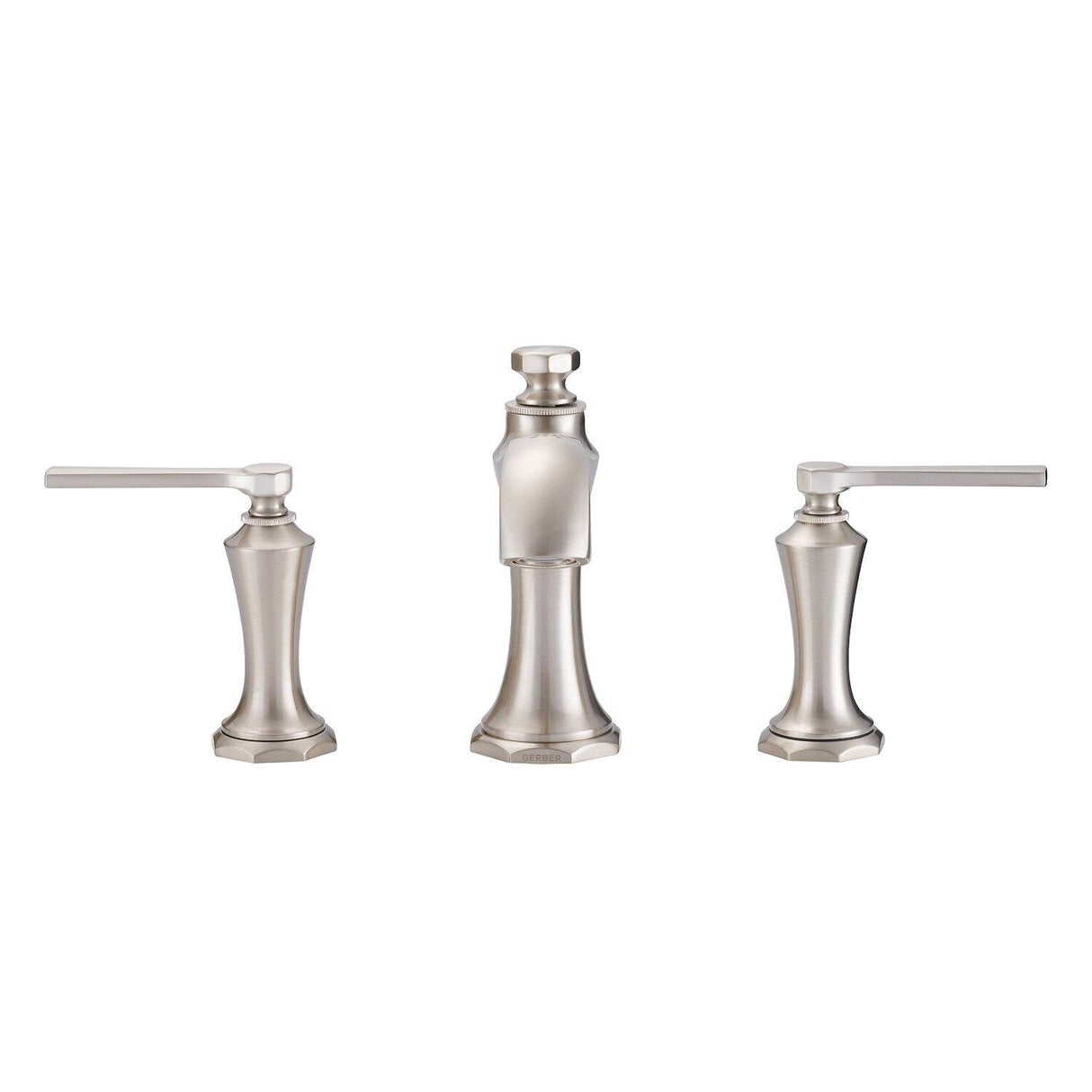 Gerber D304128BN Brushed Nickel Draper Two Handle Widespread Lavatory Faucet