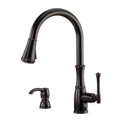 Pfister Tuscan Bronze Wheaton Pull-down Kitchen Faucet GT529-WH1Y