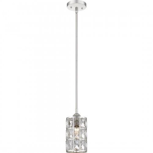 Quoizel QPP4046PK Oliver Mini pendant 1 light polished nickel Mini Pendant