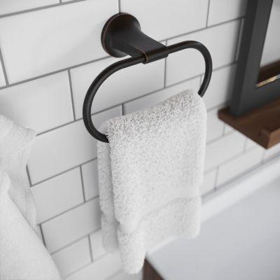 Pfirst Modern Towel Ring in Tuscan Bronze