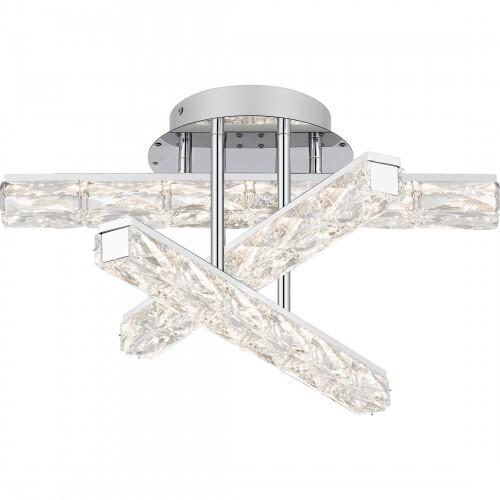 Quoizel PCCME1718C Comet Semi flush led light polished chrome Semi-Flush Mount