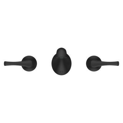 Pfister Matte Black 2-handle Wall Mount Bathroom Faucet LG49-RH4B