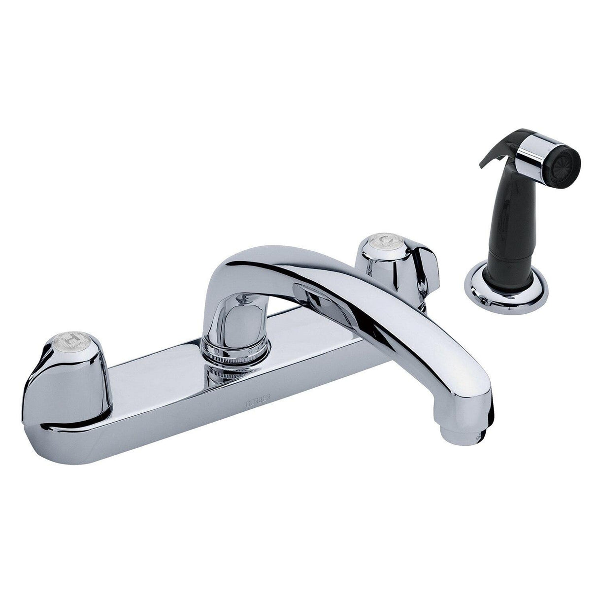 Gerber G0042516 Chrome Classics Two Handle Kitchen Faucet Deck Plate MOUNTED...