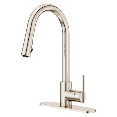 Pfister Polished Nickel 1-handle Pull-down Kitchen Faucet GT529-BID