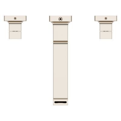 Polished Nickel 2-handle 8" Widespread Wall Mount Bathroom Faucet W... LG49-VRV3D