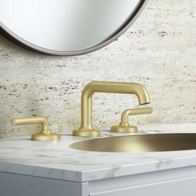 Pfister Brushed Gold 2-handle 8" Widespread Bathroom Faucet LG49-TNTBG