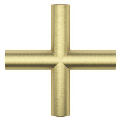 Pfister Brushed Gold Single Cross Handle for Slide Bar Kit HHL-G16TNTBG