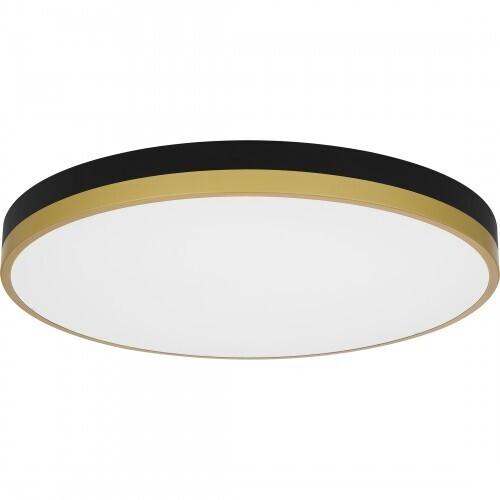 Quoizel WLN1620MBKG Weldin Flush mount led matte black gold Flush Mount